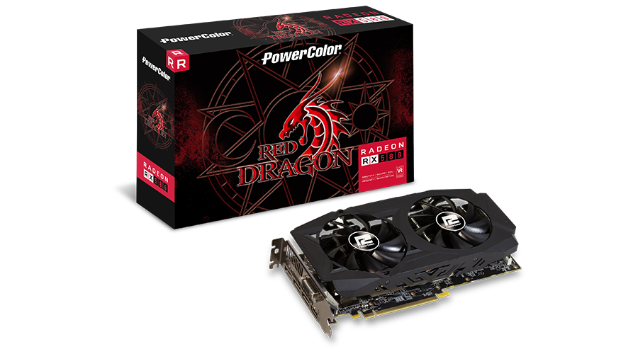 PC周辺機器 PowerColor RED DRAGON RX580 8GB GDDR5 PowerColor Red Dragon Radeon RX 580 8 GB Video Card (AXRX